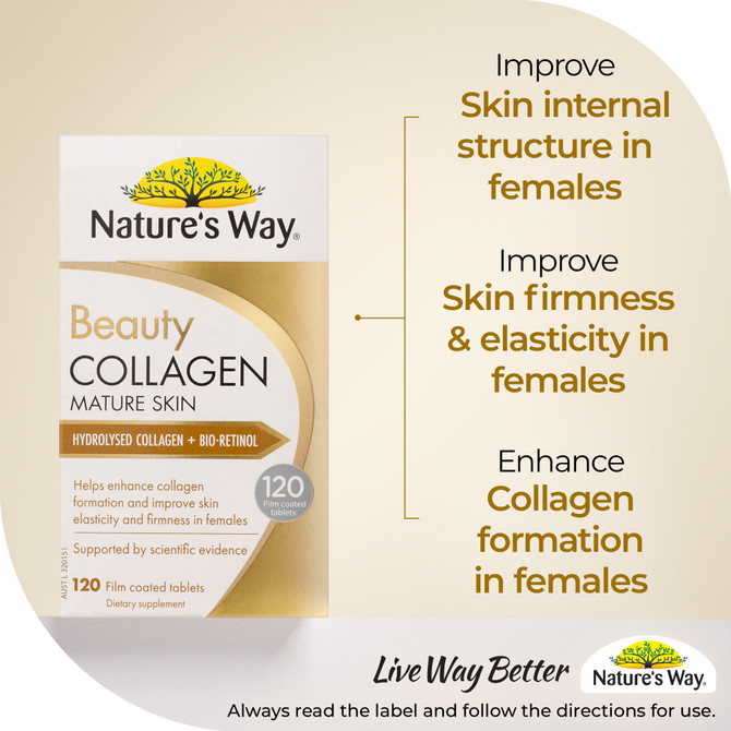 Nature's Way Beauty Collagen Mature Skin 120 Tablets