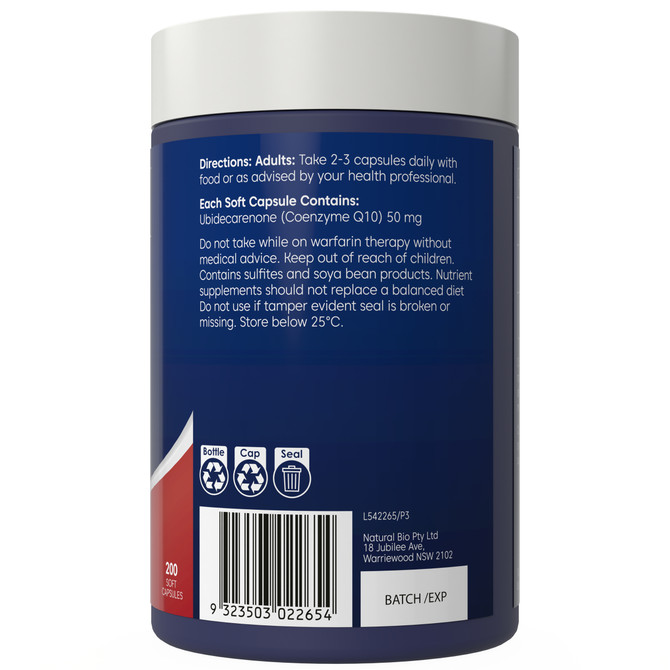 Bioglan CoQ10 50mg 200s