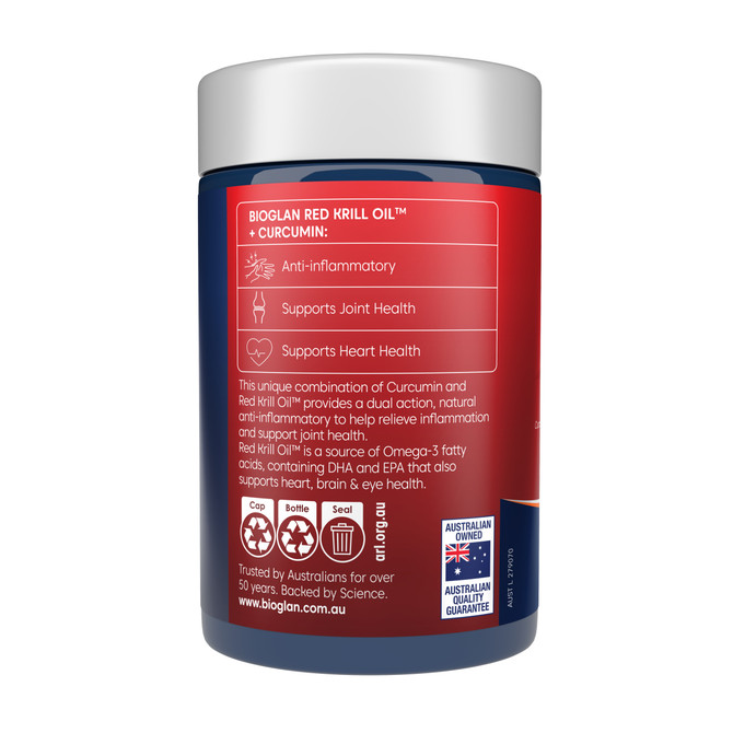 Bioglan Red Krill Oil Plus Curcumin 60s