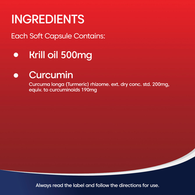 Bioglan Red Krill Oil Plus Curcumin 60s