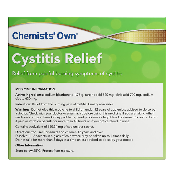 Chemists' Own Cystitis Relief Sachets 4g 28  