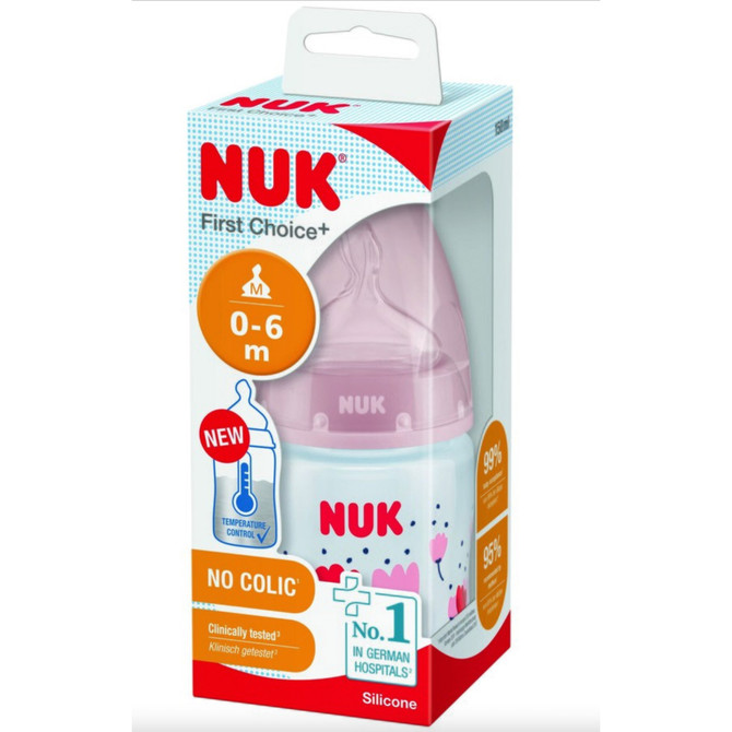 NUK First Choice + Temperature Control Bottle 0-6 Months 150ml