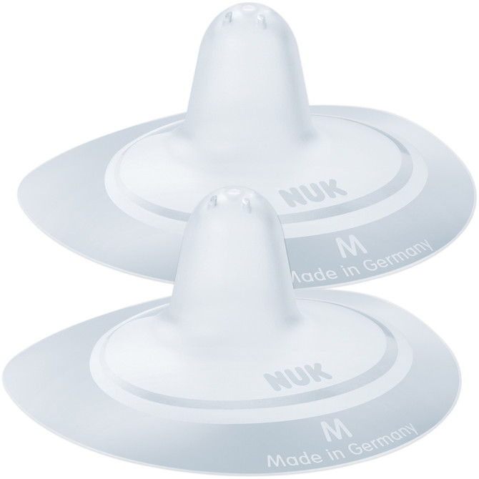 NUK Silicone Nipple Shields, Medium 20mm Nipple Width, 2 Pack