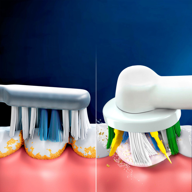 Oral-B Floss Action Clean Electric Toothbrush Refills, 3 Pack