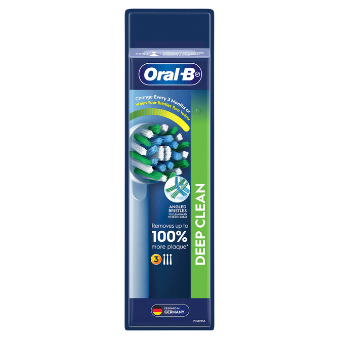 Oral-B Deep Clean Electric Toothbrush Refill, 3 Pack