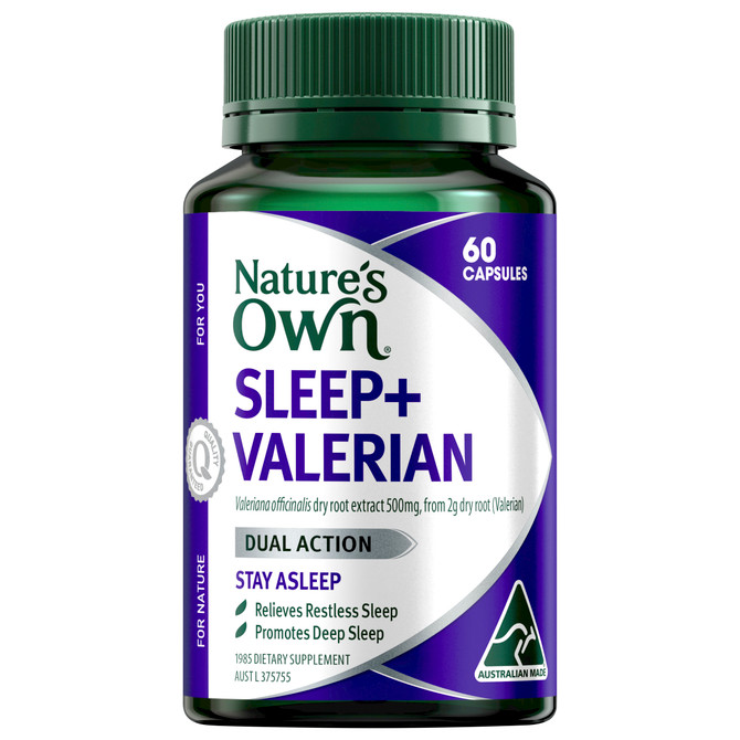 Nature's Own Sleep+ Valerian 60 Capsules