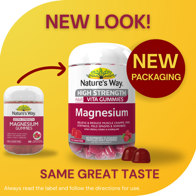 Nature's Way High Strength Adult VitaGummies Magnesium 60's
