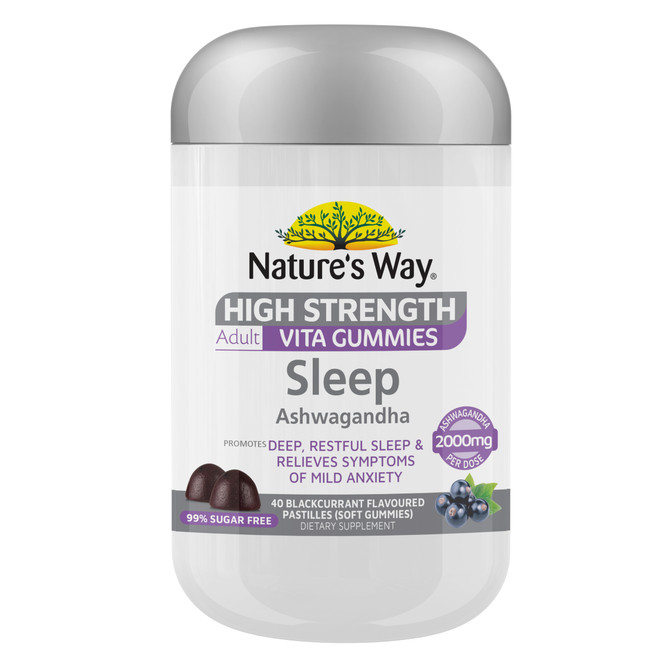 Nature's Way High Strength Adult Vita Gummies Sleep Ashwagandha 40's