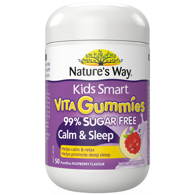 Nature's Way Kids Smart Vita Gummies 99% Sugar Free Calm & Sleep 50's