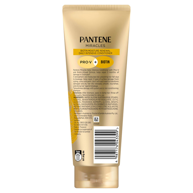 Pantene Miracles Conditioner Biotin Moisture Renewal 180ml