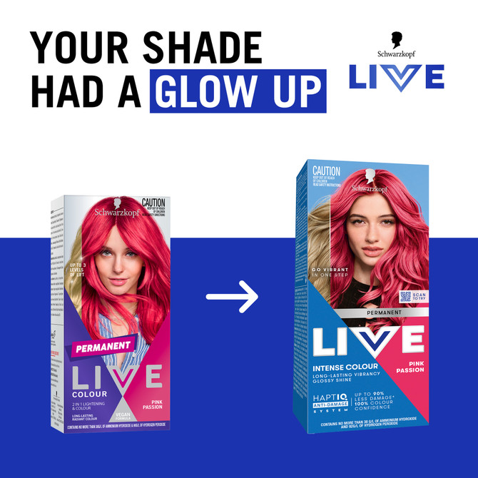 Schwarzkopf LIVE Colour Permanent Pink Passion