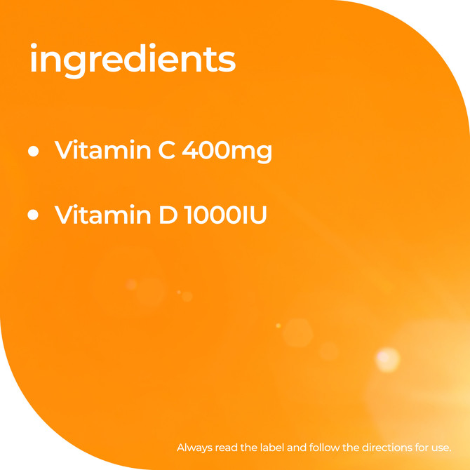 Nature's Way High Strength Adult Vita Gummies Vitamin C + Vitamin D 65's