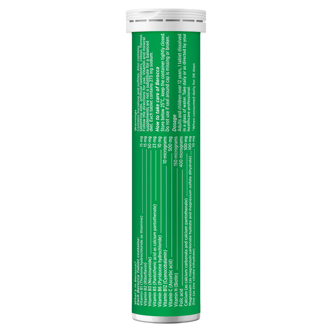 Berocca Energy Vitamin B & C Mango & Orange Flavour Effervescent Tablets 30 Pack