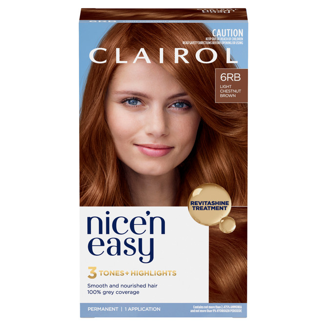 Clairol Nice 'N Easy 6RB Natural Light Chestnut Brown Permanent Hair Colour