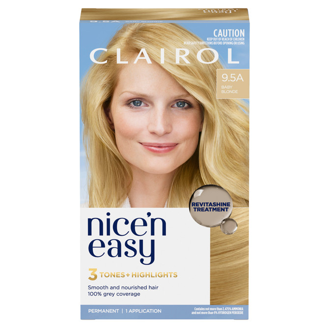Clairol Nice 'N Easy 9.5A Natural Baby Blonde Permanent Hair Colour