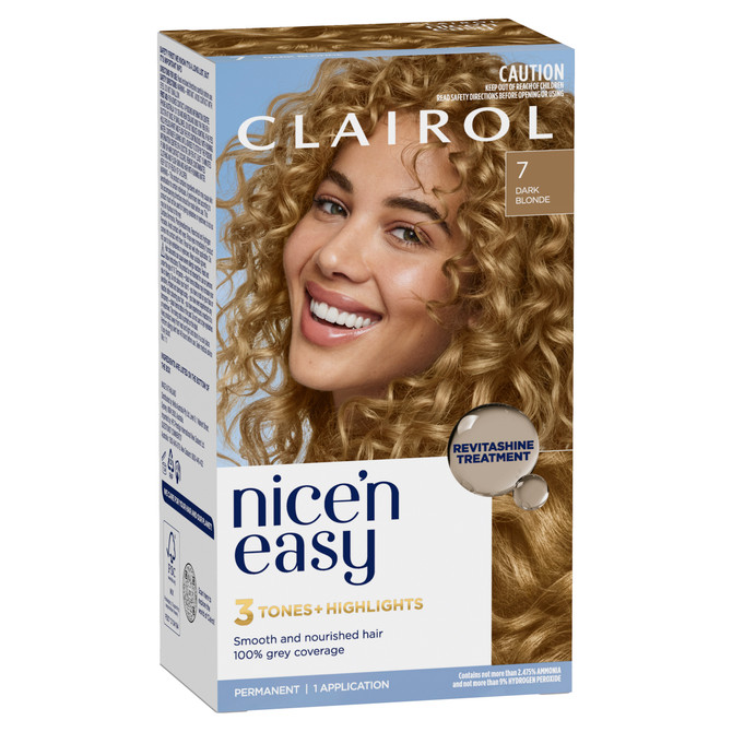 Clairol Nice 'N Easy 7 Natural Dark Blonde Permanent Hair Colour