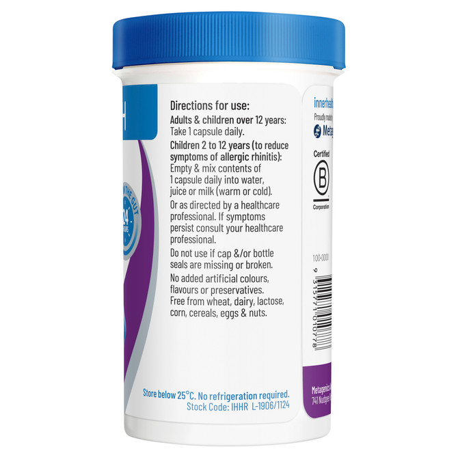 Inner Health Hayfever Relief Probiotic 40 Capsules