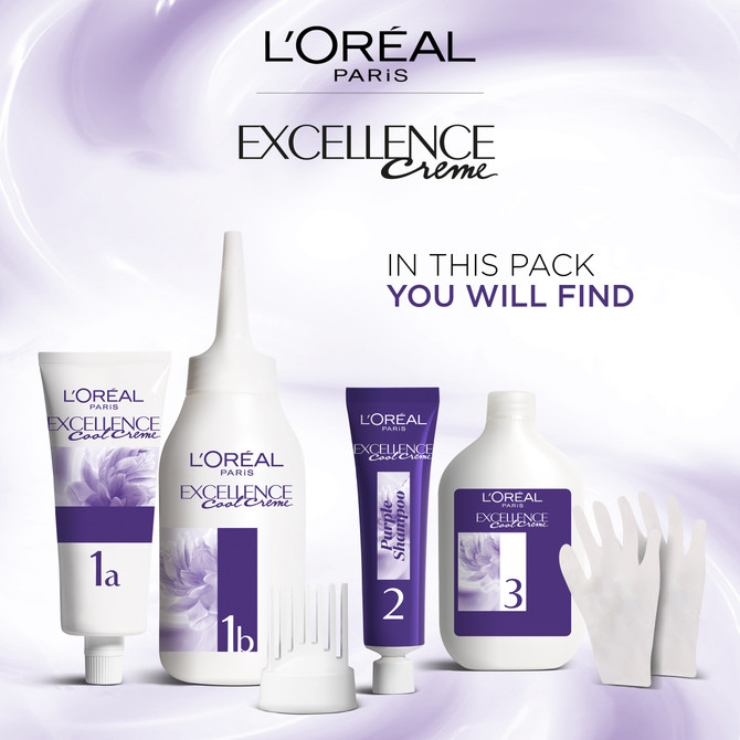 L'Oréal Paris Excellence Cool Crème Hair Colour with Pro-Keratin 3.11 Ultra Ash Dark Brown