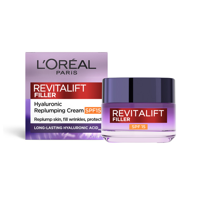 L'Oréal Paris Revitalift Filler Hyaluronic Acid Day SPF15 Cream, 50mL