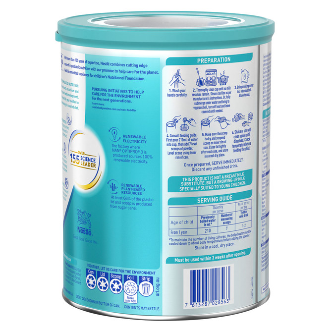 Nestle NAN OPTIPRO 3 Toddler Milk Drink Stage 3 800g