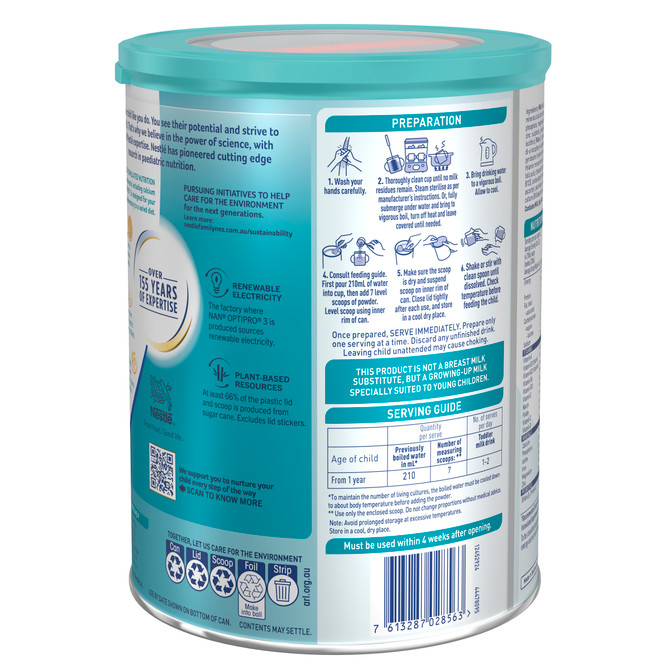 Nestle NAN OPTIPRO 3 Toddler Milk Drink Stage 3 800g
