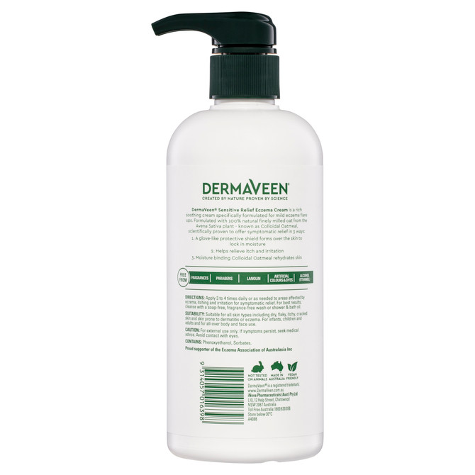 DermaVeen Sensitive Relief Eczema Cream 500mL