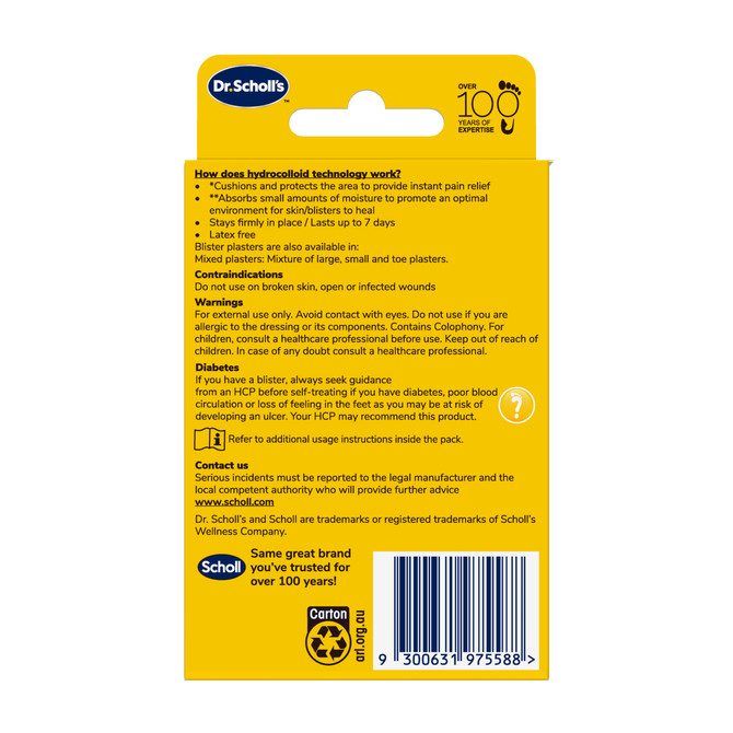 Dr.Scholl's™ Blister Plasters Large 5 pack