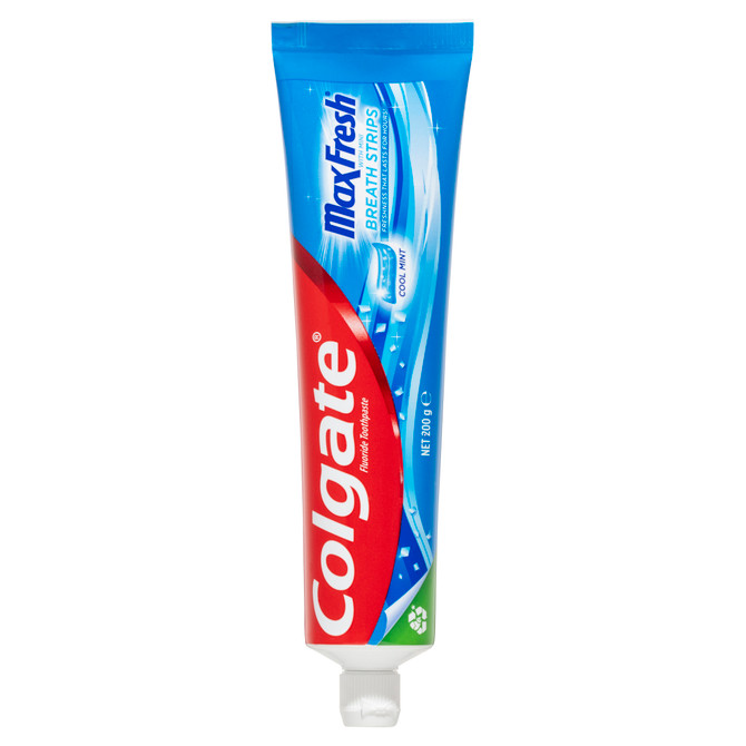 Colgate Max Fresh Toothpaste, 200g, with Mini Breath Strips, Cool Mint
