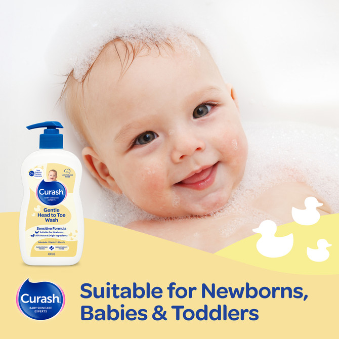 Curash Gentle Head To Toe Wash 400mL