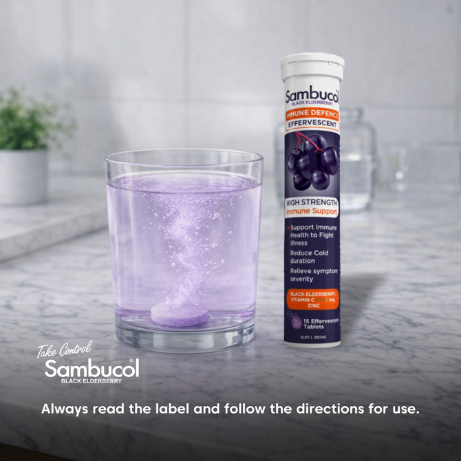 Sambucol Black Elderberry Immune Defence Effervescent 15s