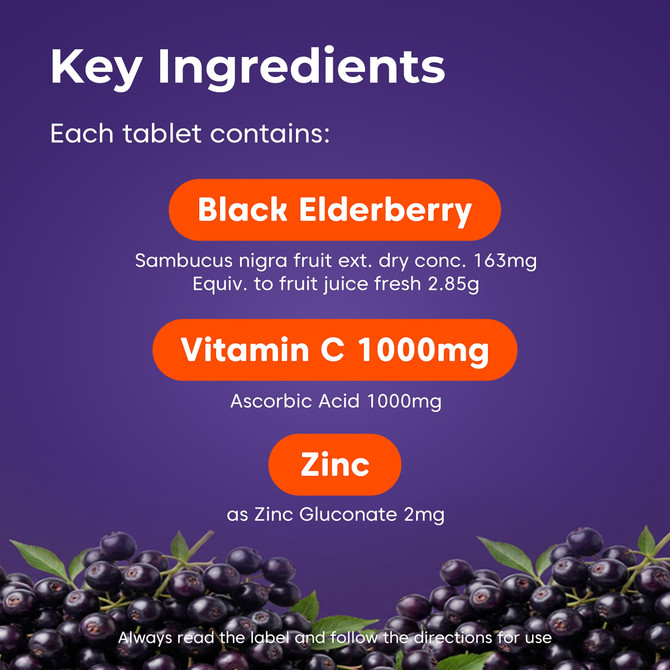 Sambucol Black Elderberry Immune Defence Effervescent 15s