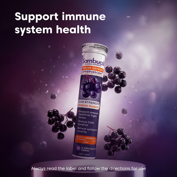 Sambucol Black Elderberry Immune Defence Effervescent 15s