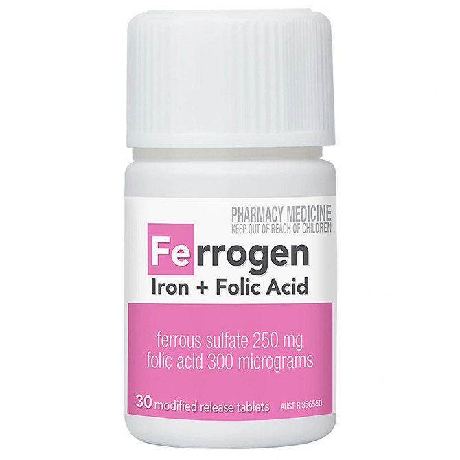 Ferrogen Iron & Folic Acid MR Tablets 30