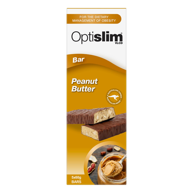 Optislim VLCD Peanut Butter Bar 5x60g