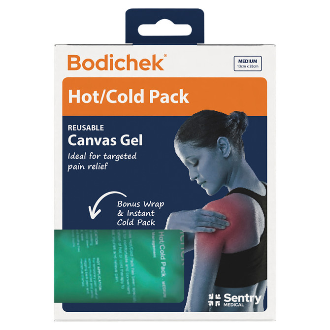 Bodichek® Hot/Cold Canvas Gel Pack Medium 13cm x 28cm + Instant Cold Pack Small