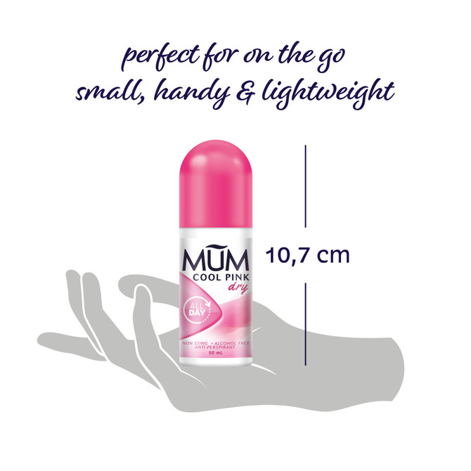 Mum Cool Pink Roll On Deodorant 50ml