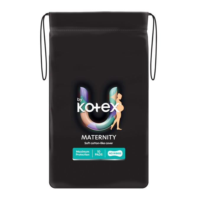 U by Kotex Maternity Pads no Wings 10 Pack