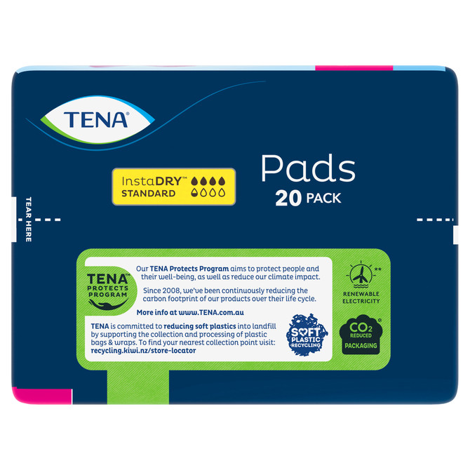 TENA Pads InstaDRY™ Standard Length 20 pack