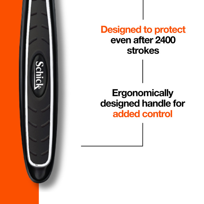 Schick Quattro Titanium 4 Razor Handle + 2 Refills