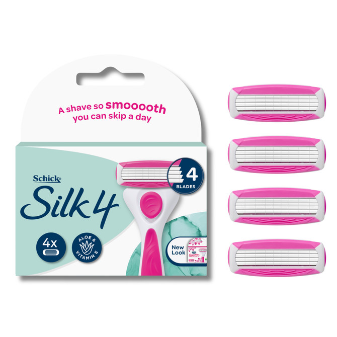Schick Silk 4 Refills 4pk