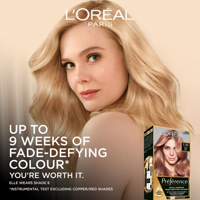 L'Oréal Paris Préférence Permanent Hair Colour - 6.21 Cool Iridescent Very Light Brown