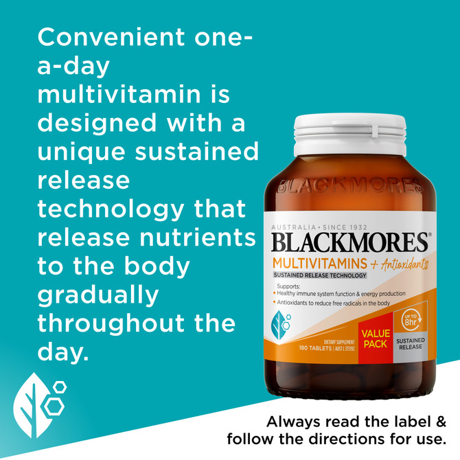 Blackmores Multivitamins + Antioxidant 180 Tablets