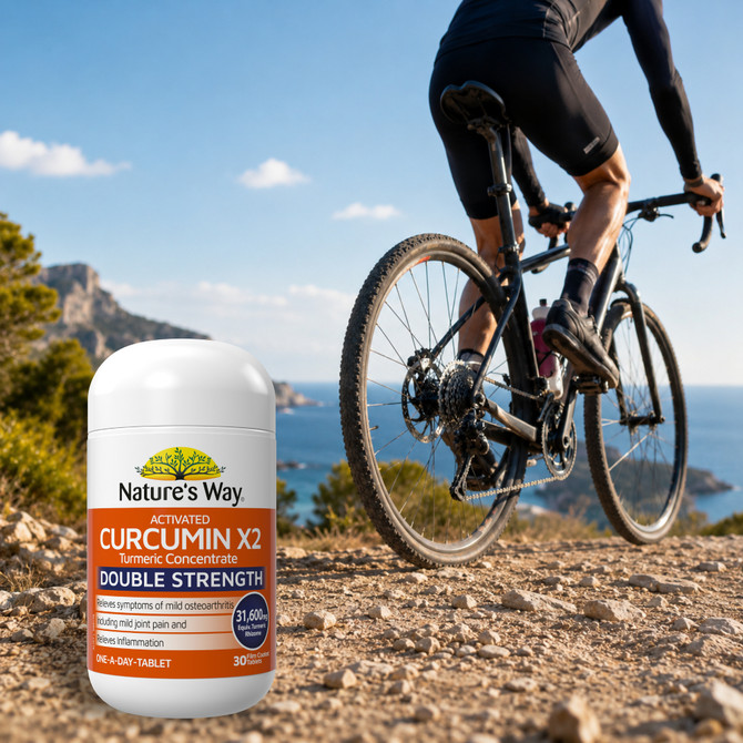 Nature's Way Activated Curcumin x2 Turmeric Concentrate Double Strength 31,600mg 30s