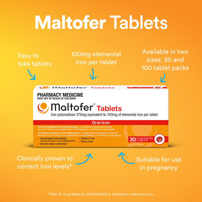 Maltofer Iron 100mg 100 Tablets