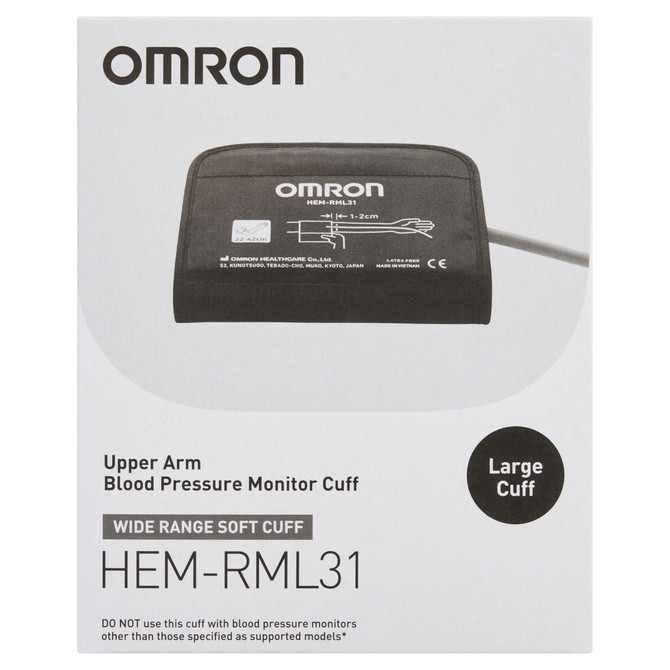 OMRON BLOOD PRESSURE CUFF MEDIUM-LARGE TYPE B 22-42CM