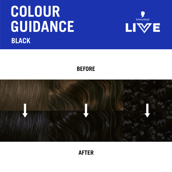 Schwarzkopf LIVE Colour Permanent 1.0 Black