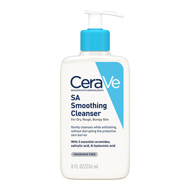 CeraVe Salicylic Acid SA Smoothing Cleanser 236ml, with Ceramides