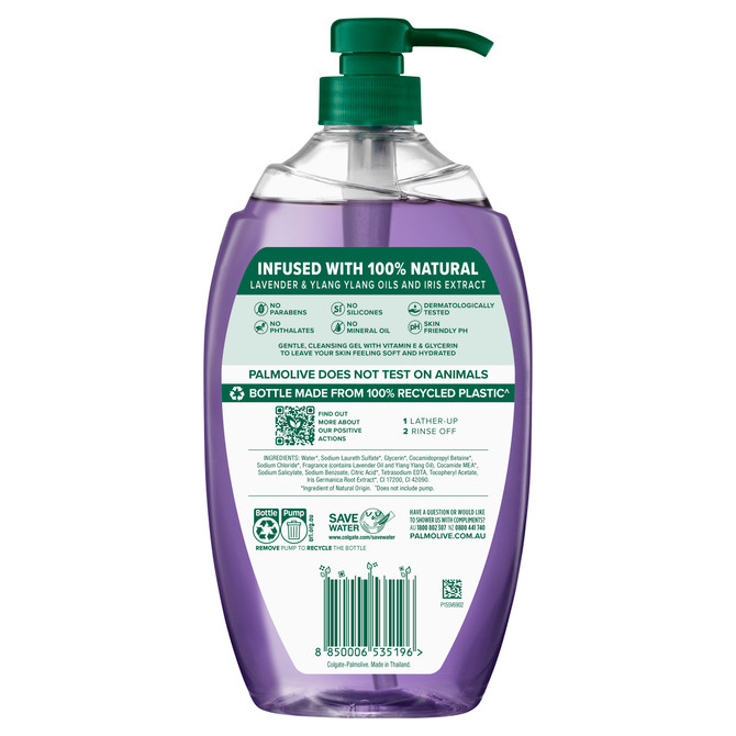Palmolive Naturals Body Wash, 1L, Anti-Stress with Ylang Ylang & Iris