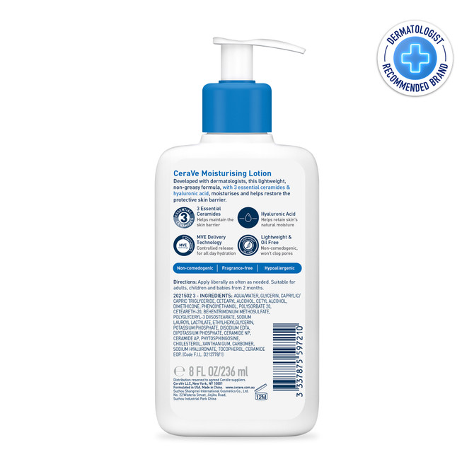 CeraVe Moisturising Lotion For Dry Skin 236ml