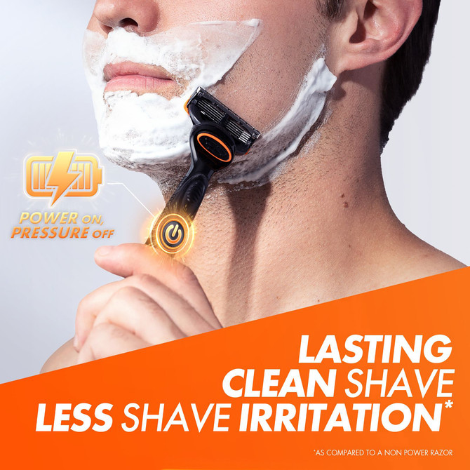 Gillette Fusion Power Razor Blades 4 Cartridges Refills, Shave Care 4 Pack